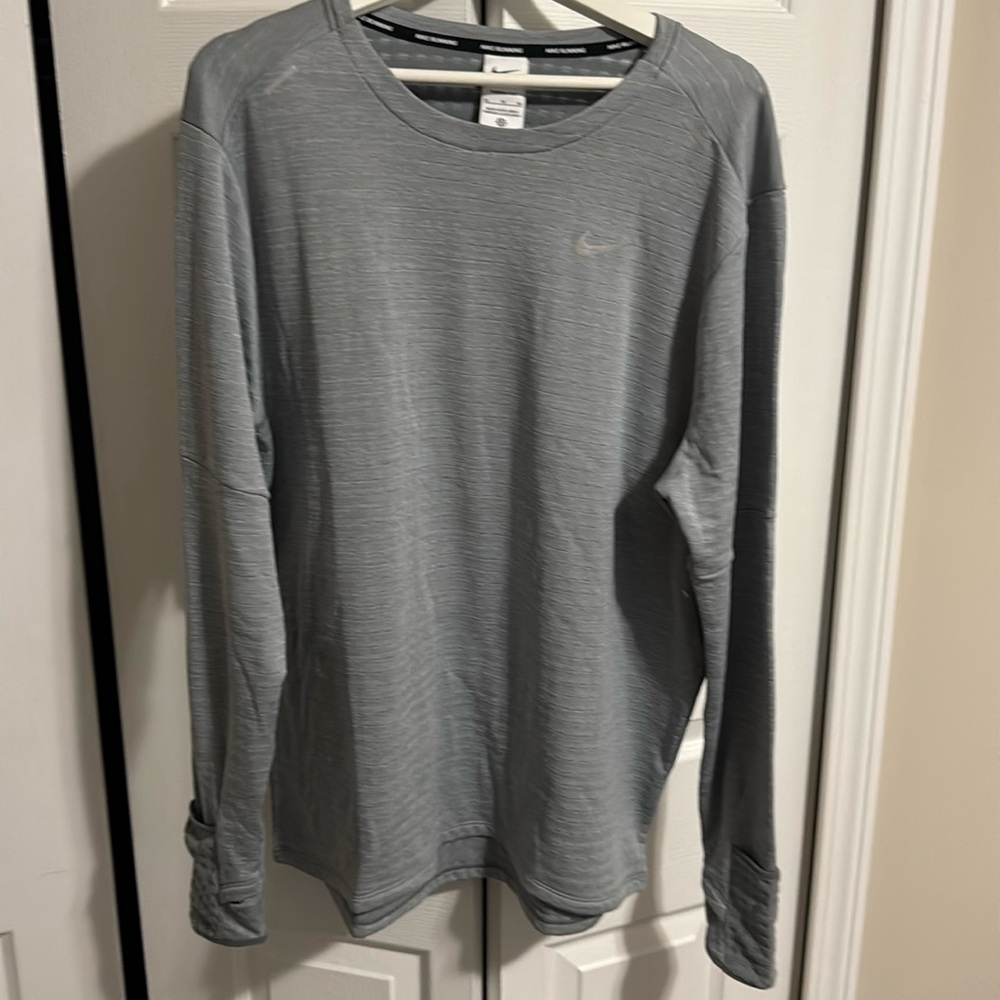 Nike Running Therma-Fit Gray Long Sleeve Shirt